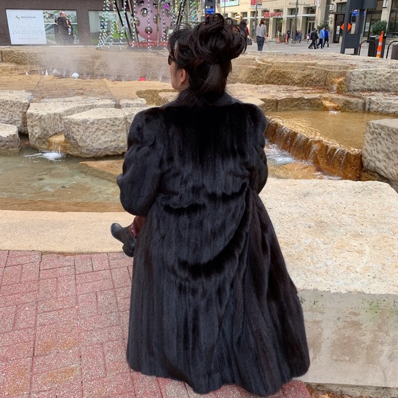 Fur Long Coat - Picture 3 of 5